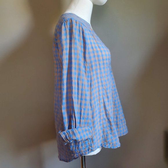 Holding Horses / Anthropologie gingham top Small - Picture 4 of 10